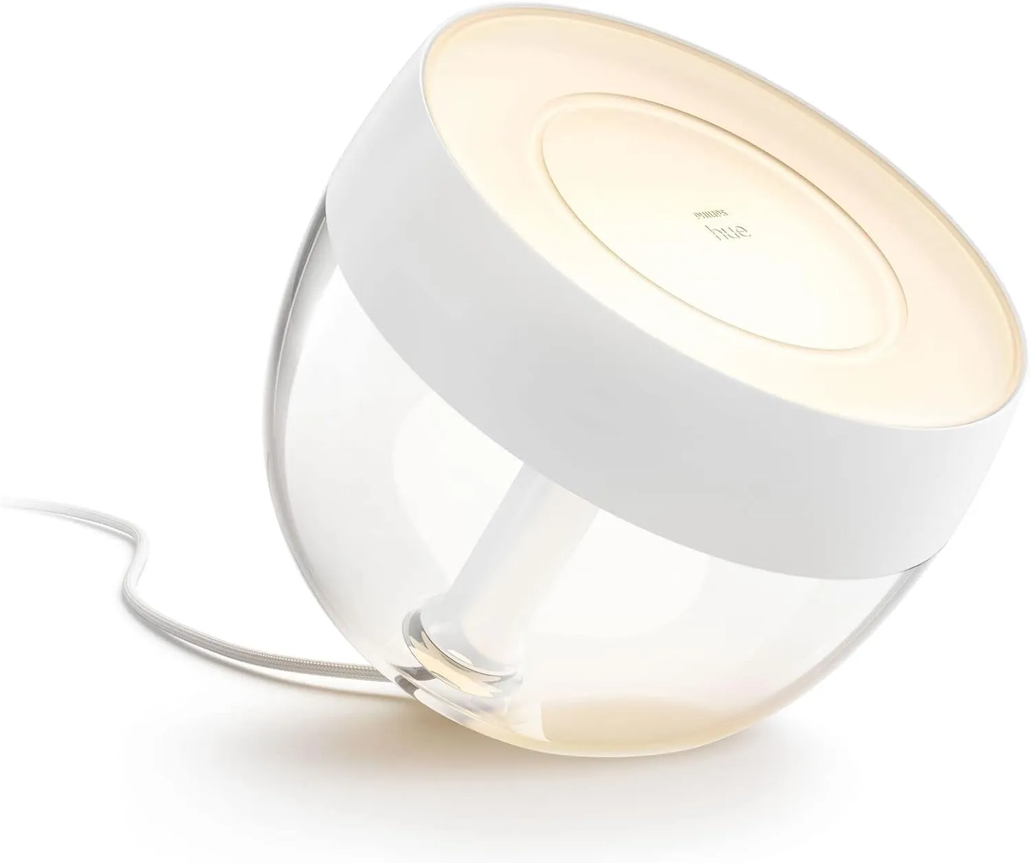 Philips Hue Iris Smart Table Lamp, White - White and Color Ambiance LED Color-Changing Light - 1 Pack - Control with Hue App - Works with Alexa, Google Assistant, and Apple Homekit