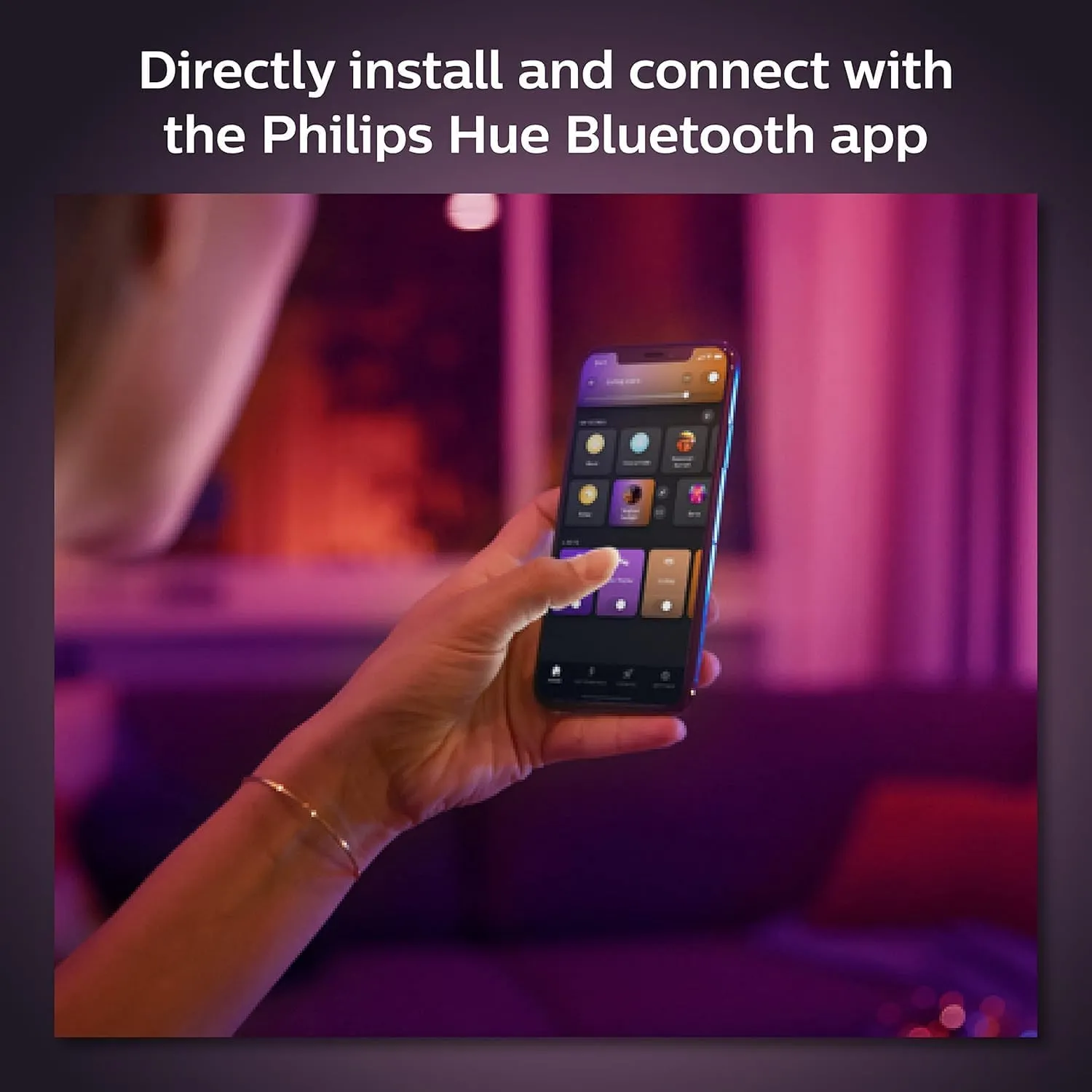 Philips Hue Smart 6 Inch LED Downlight - 4 Pack, Color-Changing, 1100LM - Control with App, Compatible with Alexa, Google Assistant, Apple HomeKit