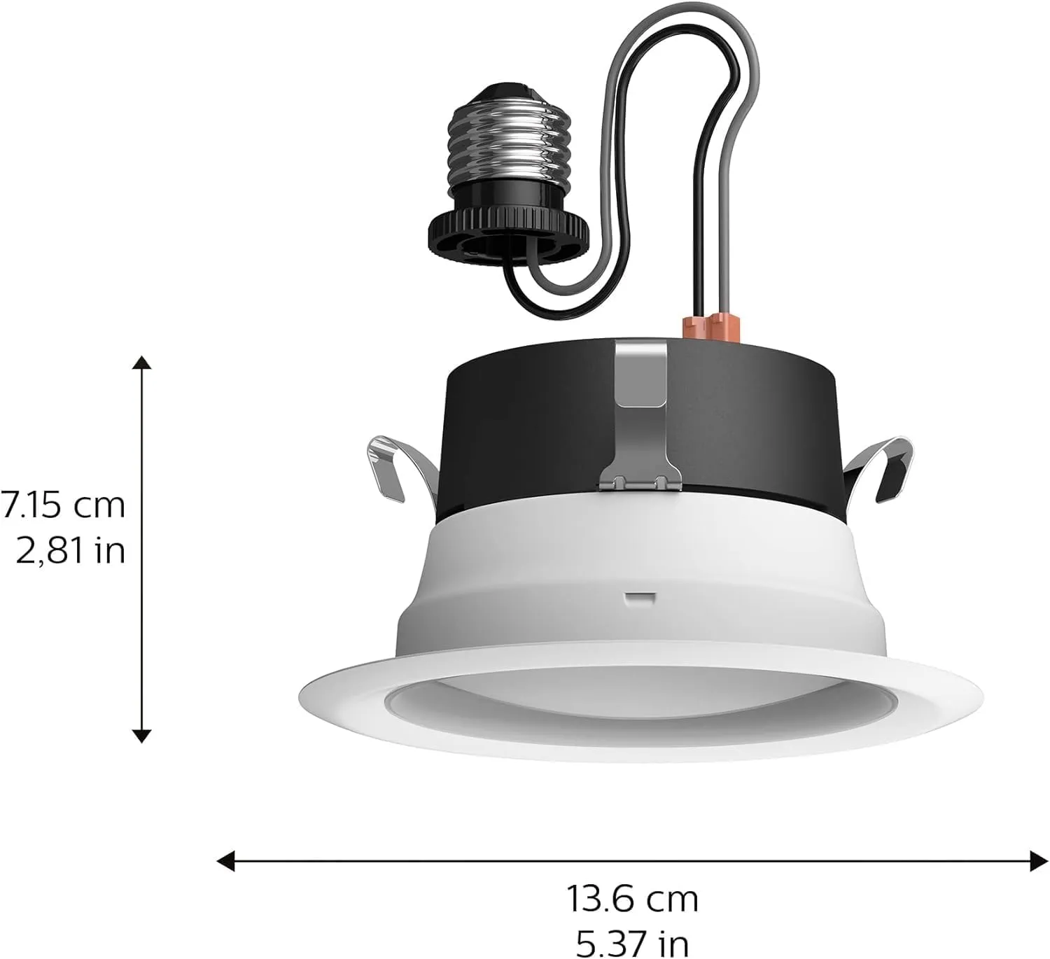 Philips Hue Smart Recessed 4 Inch LED Downlight - White and Color Ambiance Color-Changing Light - 6 Pack - 850LM - Indoor - Control with Hue App - Works with Alexa, Google Assistant and Apple Homekit