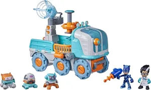 PJ Masks Romeo Bot Builder Vehicle Playset with Lights and Sounds, Preschool Toys, Superhero Toys, PJ Masks Toys for 3 Year Old Boys and Girls and Up