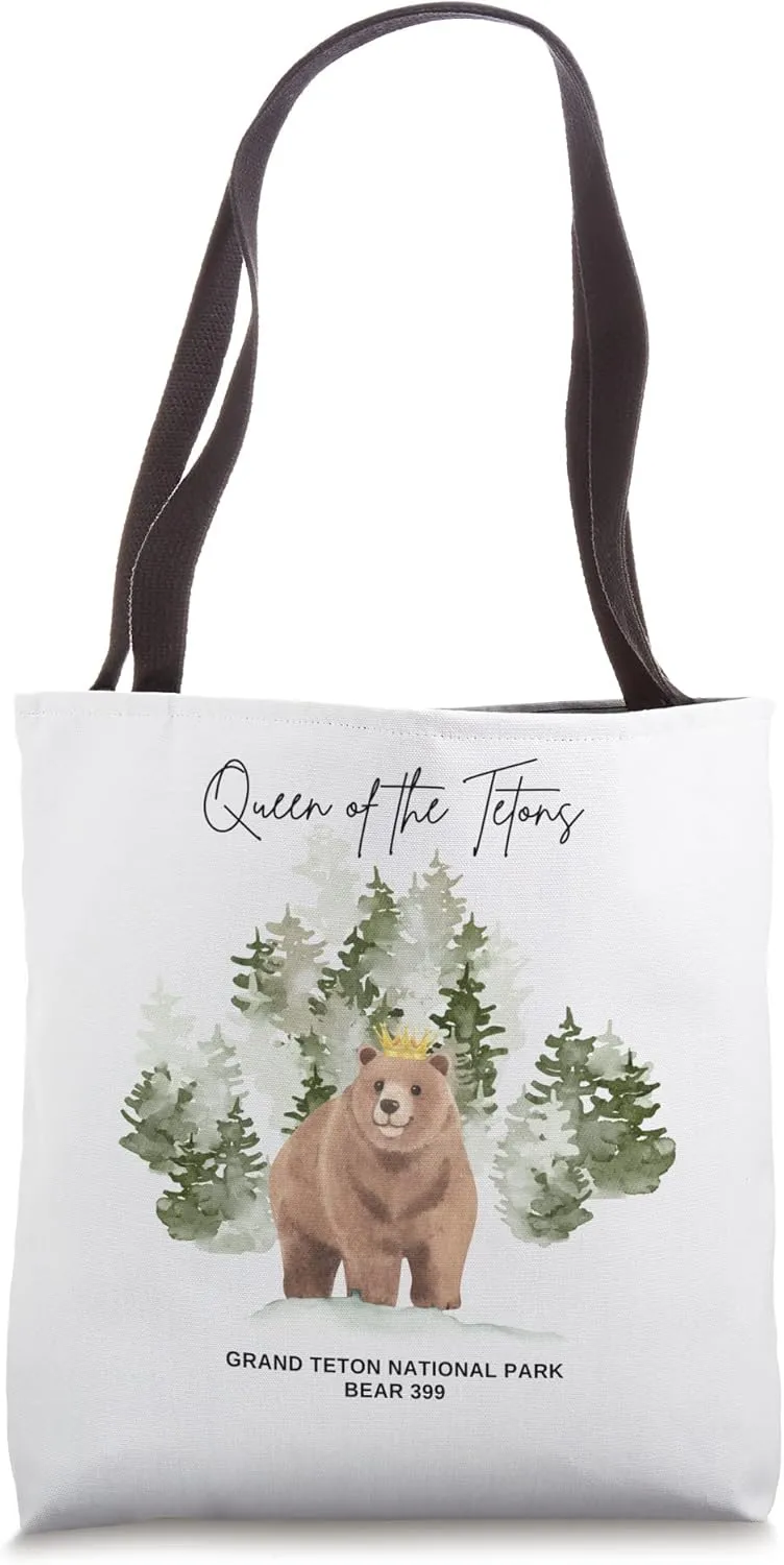 Queen of the Tetons, Grizzly Bear 399, GTNP Tote Bag