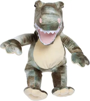 Recordable 8" Plush Dyno The Dinosaur w/20 Second Digital Recorder for Special Messages, Rymes or Songs
