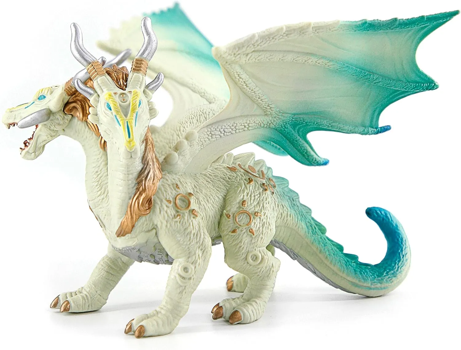 RECUR Bright Dragon Action Figurine, White Dragon Toys for Boys Girls Kids, RPG Figures Miniatures for Tabletop Display & Roleplaying, Collectors Toy Age 3  