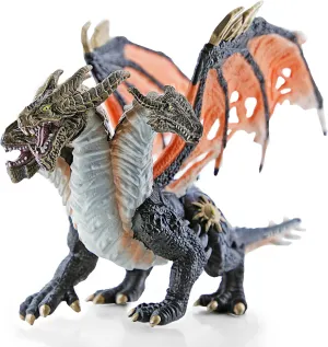 RECUR Devil Dragon Action Figurine, 9 Inch Statue Dragon Toys for Boys Girls Kids, RPG Figures Miniatures for Tabletop Display & Roleplaying, Collectors Toy Age 3  