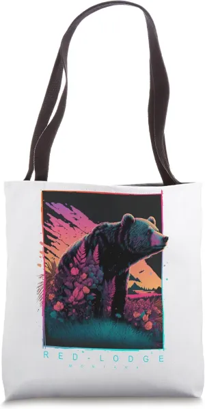 Red Lodge Montana Mountain Bear Tote Bag