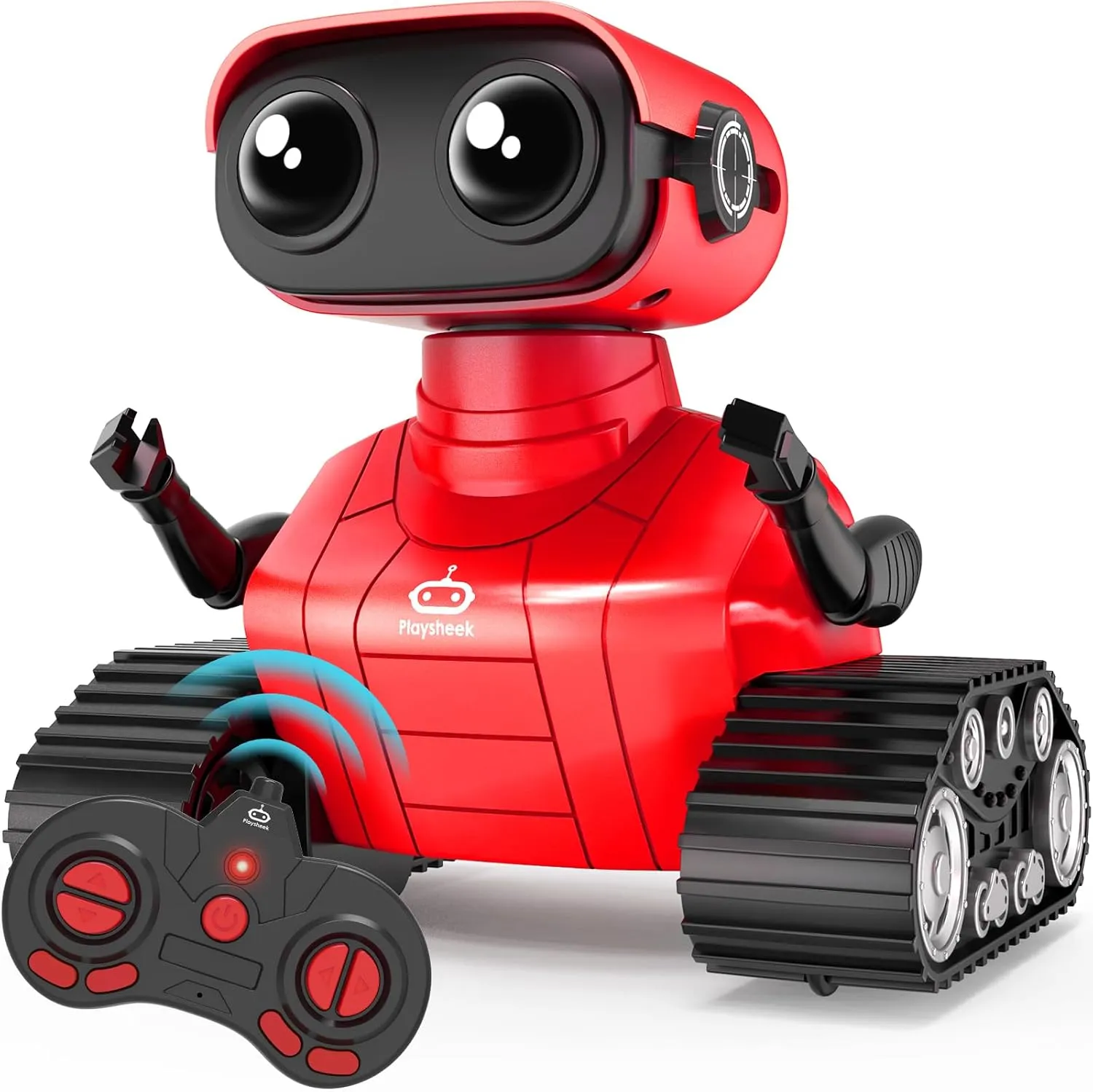 Robot Toys Remote Control Robot Toy Rechargeable Emo Robot with Auto-Demonstration Kids Robot RC Robot for Kids Smart Robot Gift for Children Age 3 Years and Up Red