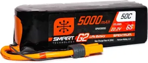 Spektrum 22.2V 5000mAh 6S 50C Smart LiPo G2: IC5, SPMX56S50
