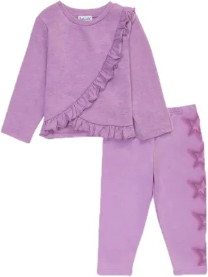 Splendid baby-girls Ruffle Star Ls Set