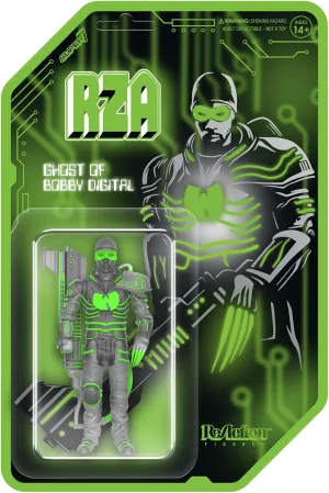 Super7 RZA Reaction Figures Wave 04 - Bobby Digital (Clear) Action Figure