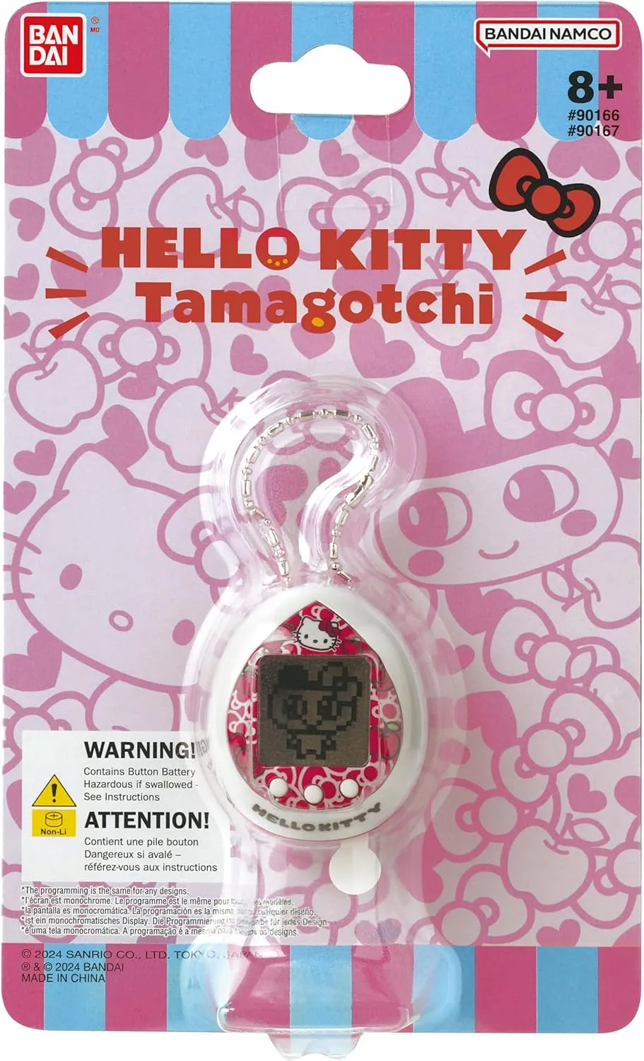 TAMAGOTCHI Bandai Hello Kitty (Cherry) 50th Anniversary Special Edition (90166) | Collectible Virtual Pet | Theme Games, Exclusive Accessories and Memorial Design