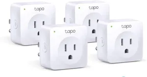 TP-Link Tapo Smart Plug Mini, Smart Home Wifi Outlet Works with Alexa Echo & Google Home, No Hub Required, New Tapo APP Needed (P100 4-pack)