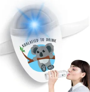 ULLA Drink Water Reminder, Smart Light for Water Bottle, Fits Most Bottles, Lights Up When Time to Drink, Hidrate Smart Water Bottle Reminder to Drink, Smart Hydration Reminder (Koalified)