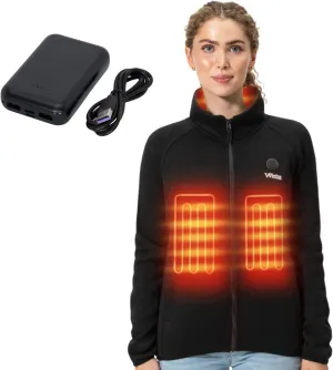 Weston Heated Fleece Jacket for Women - Rechargeable & Electric - Women's Heated Jacket & Sweatshirt for Cold Weather