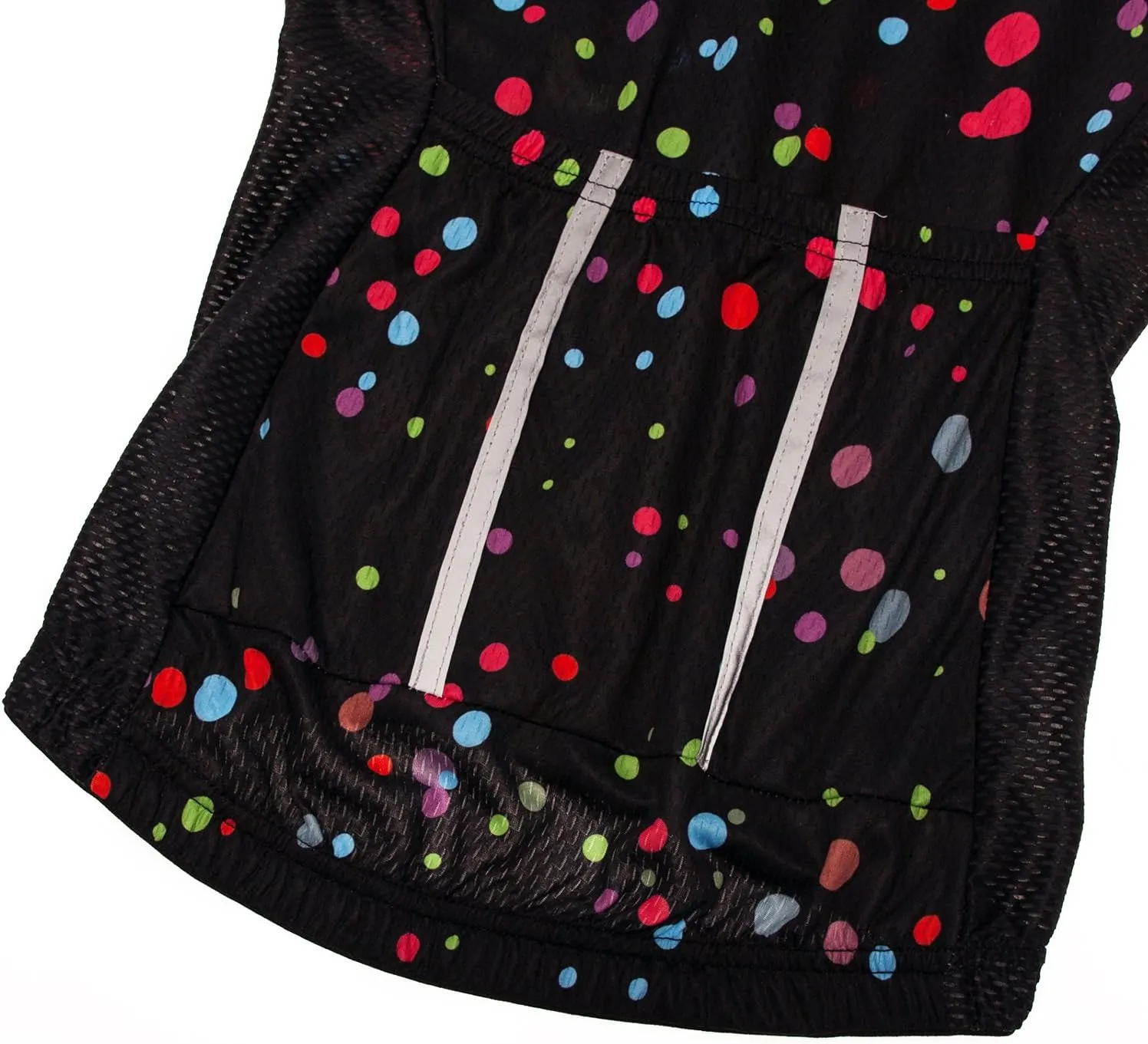 Women Cycling Jersey Short Sleeve Breathable with Pockets Flower