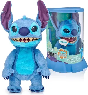 WOW! Stuff Disney Stitch Puppetronic by RealFX | with a Limited 1st Edition Certificate | Looks, Feels & Sounds Real! | Disney's Lilo & Stitch | Over 100 Action & Sounds | 18" High | Ages 6 