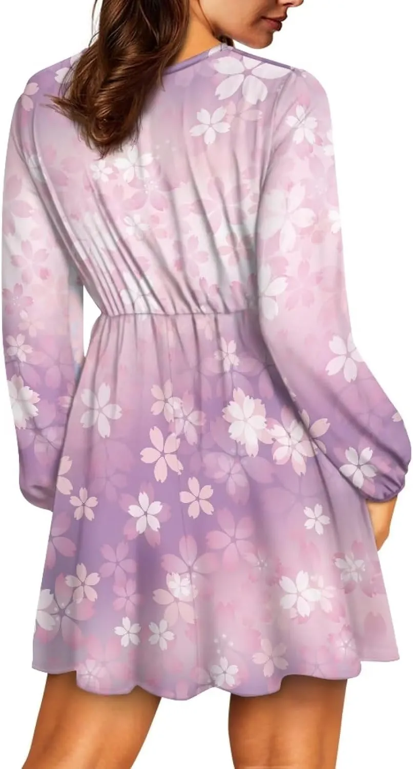 YEXIATODO Midi Dresses for Women 2024 Tunic Dress Empire Waist Maxi Dress Office Dresses for Women Classy Dress,S-2XL